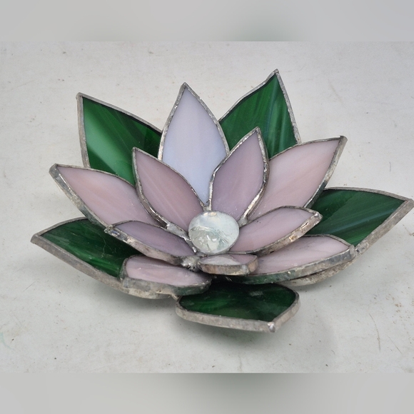 Other - Stained Glass Lotus Flower Decor